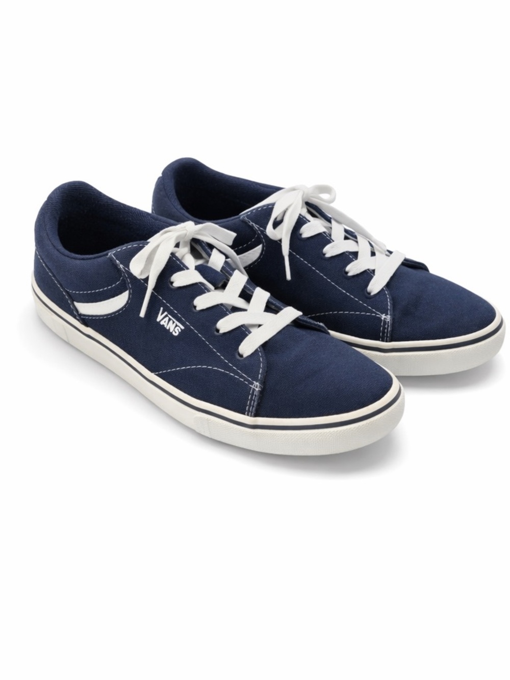 Vans Navy Canvas Sneakers Women’s 8.5/9 Youth 7 Classic Skate Shoes Casual